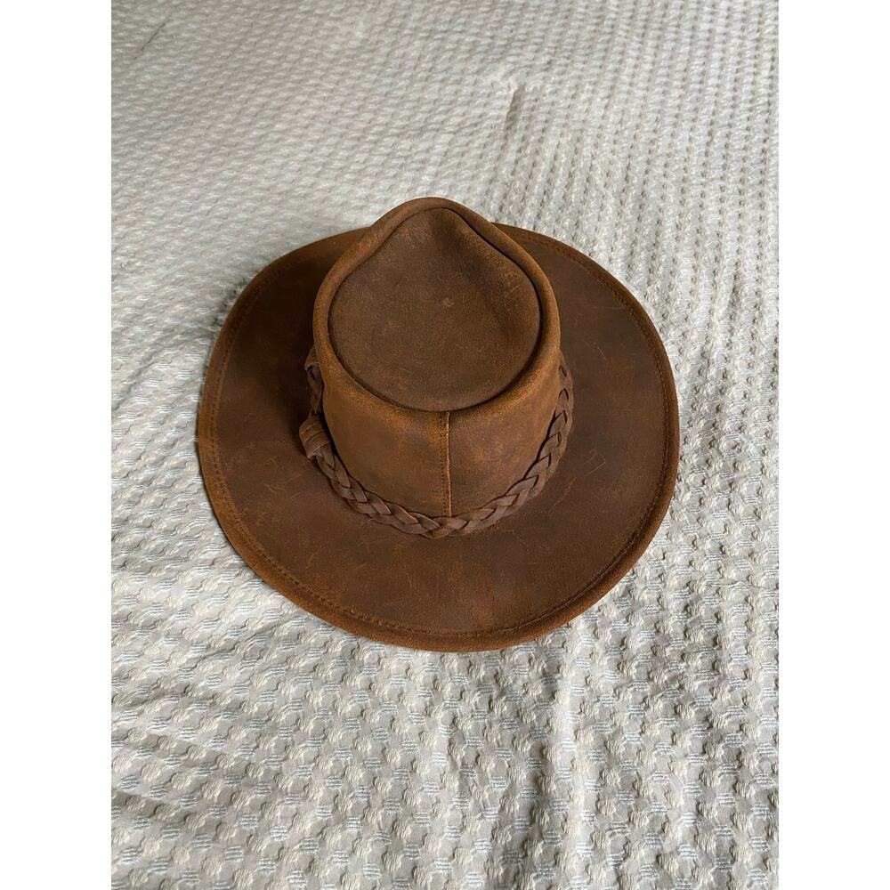 NEW Minnetonka Outback Hat Genuine Leather - Picture 3 of 7